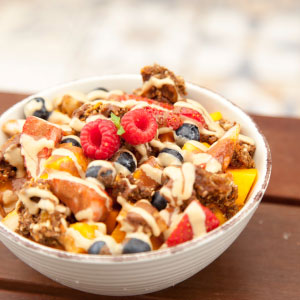 Imagen plato de comida saludable, Raw Café