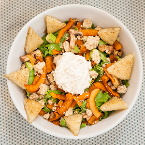 Imagen plato de comida saludable, La Carta Raw Café
