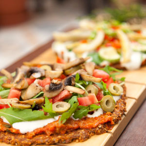 Imagen plato de comida saludable, Raw Café