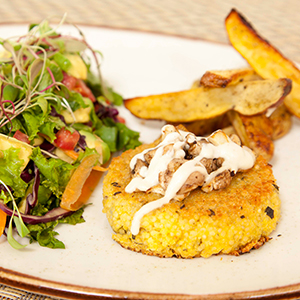 Imagen plato de comida saludable, Raw Café